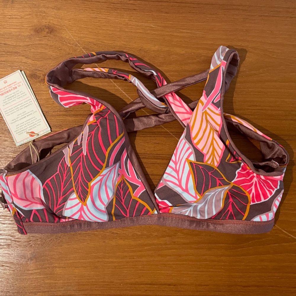 Maaji reversible floral bikini top